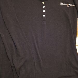Victoria's Secret Black Long Sleeve Henley